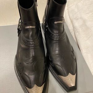 Balenciaga Harness leather boots